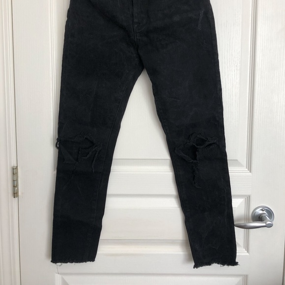 BDG Distressed Black Denim - Picture 4 of 5